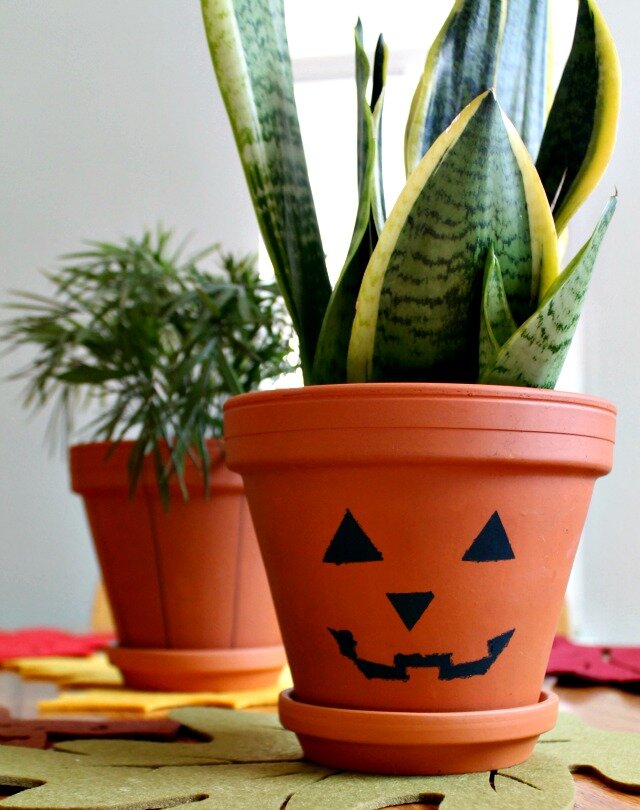 diy pumpkin planters