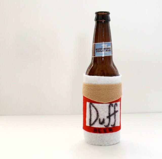 duff beer cozy