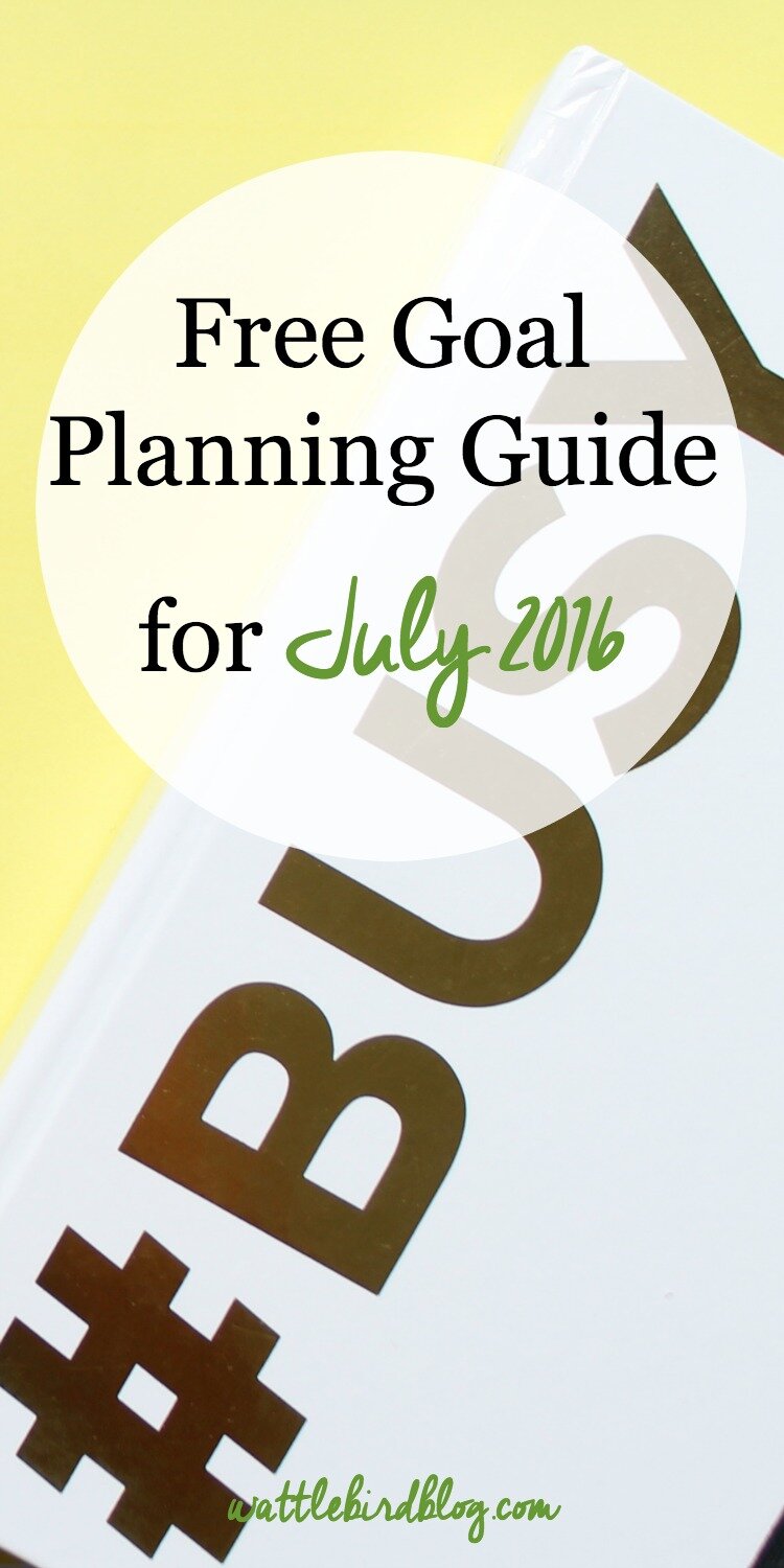 july goal planning guide